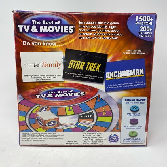 The best of TV and Movies Board Game New Sealed -Adult Game Night - Picture 2 of 3